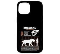 Tabella delle taglie del gatto dentato a sciabola Smilodon Custodia per iPhone 15