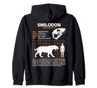 Tabella delle Taglie del Gatto dentato a sciabola Smilodon Felpa con Cappuccio