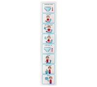 Tabella di addestramento al vasino - Aiuto visivo per l'addestramento del vasino, tabella per l'educazione speciale del vasino | Usa WC educazione speciale per bambini, comodo design adesivo, tabella