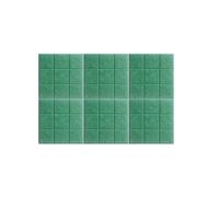 Tabella di annuncio, Grande bacheca in sughero, alternativa alle piastrelle da parete in feltro, confezione da 6, con puntine da disegno e adesivo rimovibile(Dark Green,36“ x 24")