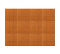 Tabella di annuncio, Grande bacheca in sughero, alternativa alle piastrelle da parete in feltro, confezione da 6, con puntine da disegno e adesivo rimovibile(Bruin,47"x 35")