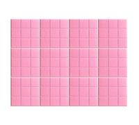 Tabella di annuncio, Grande bacheca in sughero, alternativa alle piastrelle da parete in feltro, confezione da 6, con puntine da disegno e adesivo rimovibile(Roze,47"x 35")