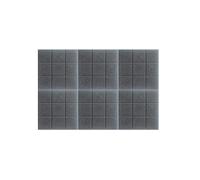 Tabella di annuncio, Grande bacheca in sughero, alternativa alle piastrelle da parete in feltro, confezione da 6, con puntine da disegno e adesivo rimovibile(Dark Gray,36“ x 24")