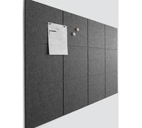 Tabella di annuncio, Piastrelle for bacheche in feltro for decorazioni da parete for ufficio, confezione da 12 multicolore(Moonstone)