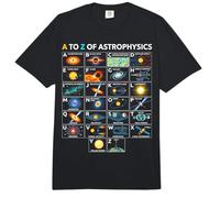 Tabella di apprendimento dei Concetti di Scienza Spaziale di astrofisica dalla A alla Z Comfort Colors Adult Heavyweight T-Shirt