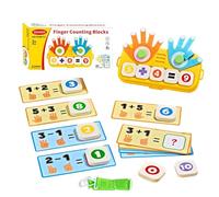 Tabella di conteggio matematico con dita - Giocattoli di risveglio - Materiale educativo di manipolazione matematica | Per ragazzi, ragazze, casa, classe, sala giochi, scuola a casa, asilo, p