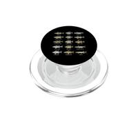 Tabella di identificazione dei pesci d'acqua dolce Guida alle specie di pescatori PopSockets PopGrip per MagSafe