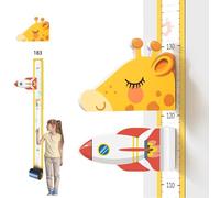 Tabella di misurazione dell'altezza per bambini, decorazione per bambini, testa di giraffa mobile 3D, altimetro, asilo, animale, misura altezza per bambini