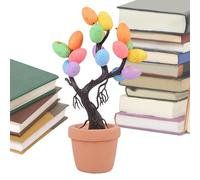 Tabella di Pasqua Albero delle uova - Ornamento da tavola per feste festive, uova di simulazione di Pasqua in vaso | Tavolo artificiale da tavola Pasqua Farmhouse Spring Holiday Tree per la casa e l