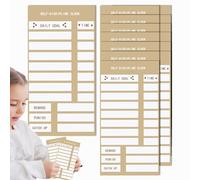 Tabella di pianificazione per loro, tabella della lista di controllo delle attività - Grafico di routine scorrevole,Tabella di pianificazione per la casa, tabella di registrazione autodisciplina av