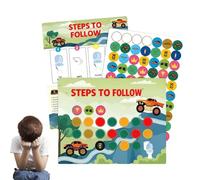 Tabella di ricompensa per l'addestramento al vasino, aiuto interattivo motivazionale per imparare a usare il WC, con adesivi, strumento educativo per il bagno, accessorio per incoraggiare i bambini