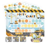 Tabella di ricompensa per l'addestramento del vasino, con 270 adesivi per imparare a usare il vasino, corona, per bambini, bambini, vasino, ideale come regalo di compleanno