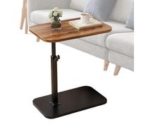 Tabella Di Rotazione A 360 Gradi - Frame Metallico Portatile, Supporto A Forma Di C A Misurazione Dello Spazio | Vassoio TV Funzionale, Tavolo Di Bracciolo Minimalista Ideale Durante La Lettura, L'uso