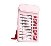 Tabella di routine giornaliera Consiglio di gestione del tempo Schema di studio dei bambini Tabella delle faccende quotidiane 7,5 x 12,5 cm per pianificazione viaggio studio compagno