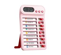 Tabella di routine giornaliera Consiglio di gestione del tempo Schema di studio dei bambini Tabella delle faccende quotidiane 7,5 x 12,5 cm per la pianificazione dei bambini Disciplina Tracking Board