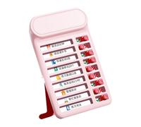 Tabella di routine giornaliera Consiglio di gestione del tempo Schema di studio dei bambini Tabella delle faccende quotidiane 7,5 x 12,5 cm per la pianificazione dei bambini Disciplina Tracking Board