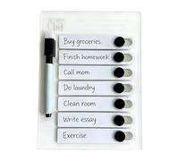 Tabella di routine per bambini, lavagna magnetica cancellabile, pannello impermeabile per pianificazione dei messaggi, organizer per messaggi cancellabile a secco, set di visualizzazione per la