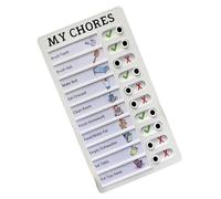 Tabella di routine quotidiana per bambini per bambini Tabella di lavoro giornaliero Tabella di pianificazione visiva educativa 12 x 20 cm per la gestione delle attività Ufficio Progetti Tracking Board