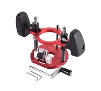 Tabella di sollevamento del router con la base manuale del tuffo e la maschera di posizionamento, piattaforma da banco in lega di alluminio per la lavorazione del legno