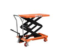 Tabella di sollevamento idraulica manuale delle forbici - le Carrello di sollevamento della piattaforma per logistica, movimentazione di stampi, uso del carrello elevatore - Heavy-Du, altezza