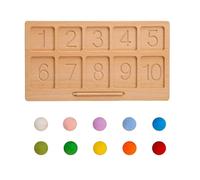 Tabella di tracciamento dei numeri in legno, vassoio di ordinamento dei numeri, giocattolo di tracciamento dei numeri in legno, Tabella di tracciamento delle lettere, strumento di riconoscimento delle