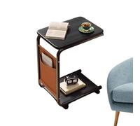 Tabella Finale A Forma Di C - Stack Spack Spack, Console Accento Compact | Tavolo Utilità Rolling Madsio, Movabile Organizzatore Caffetto Componione Commercio Portabile Spazio Spazio Spase Sedie Lettu