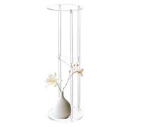 Tabella laterale a 3 animali - Clear Drink Table, 3 Tiers Small End Table | Clear Nightstand Bedside Table for Living Room, Bedroom, a bedside table to a Coffee Table, a decoration table to end table,