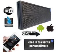 TABELLA LUMINOSA LED INSEGNA SCRITTA CON EFFETTI PERSONALIZZATI USO ESTERNO I... [EEK: A]