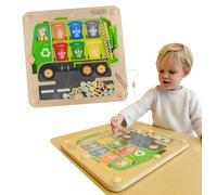 Tabella Magnetica Masterkidz Classificazione dei Rifiuti Camion da Riciclaggio Montessori