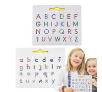Tabella Magnetico - Tabella Di Gioco Di Tracciamento Lettere 2 in 1 | Giocattolo Di apprendimento STEM per scrittura Educativa, Lettere Di Pratica Prescolare, Set Di Magneti Di Tracciamento