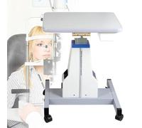 Tabella ottica elettrica dello strumento con l'ascensore motorizzato regolabile di altezza ed il cassetto per la messa a punto dell'optometria e dell'occhiale