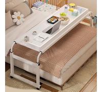 Tabella Overbed regolabile sulle ruote, carrello regolabile del computer portatile di altezza per l'ospedale e l'uso domestico