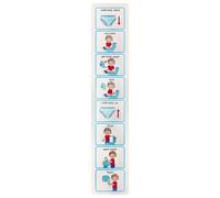 Tabella per addestramento al vasino, adesivo per monitoraggio del WC, organizer per routine per bambini, per l'educazione speciale per casa, scuola, aula