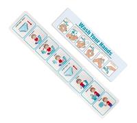 Tabella per l'addestramento al vasino da 2 pezzi, aiuti visivi passo dopo passo per l'addestramento al vasino, calendario visivo autoadesivo per i bambini