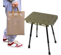 Tabella pieghevole altezza regolabile - Tabella del vassoio pieghevole | Sgabello mobili portatile per scrivania portatile anti-slittata perfetta per feste, sala da pranzo, matrimonio, eventi, picnic