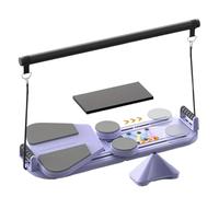 Tabella Pilates Pieghevole,Attrezzature Fitness 5 In 1 | Addominali Allenatore E Core Portatile | per le Donne Atleti Principianti Appassionati di Fitness Praticanti di Yoga Palestra a Casa per
