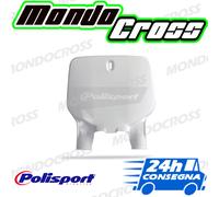 Tabella portanumero anteriore POLISPORT Bianco KAWASAKI KX 125 2002 (02)