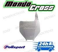 Tabella portanumero anteriore POLISPORT Bianco KAWASAKI KX 125 2004 (04)