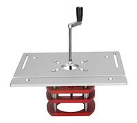 Tabella Router Sew Inserisci Piastra Base, Tavolo di Sollevamento del Router in Lega di Alluminio con Sollevamento Manuale, Serraggio Fermo per la Lavorazione del Legno, Facile Regolazione con Ampia