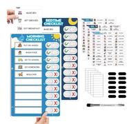 Tabella Routine Bambini | Pianificatore Interattivo Divertente Per Responsabilità,Tabella Faccende E Programma Per Bambini Piccoli | Per Frigorifero Casa Studio Camera Da Letto