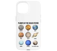 Tabella scientifica di astronomia dei pianeti del sistema solare Custodia per iPhone 15
