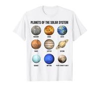 Tabella scientifica di Astronomia dei Pianeti del Sistema Solare Maglietta