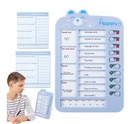 Tabella Scorrevole Per I Lavori Domestici Per Bambini - Lavagna Magnetica Per La Responsabilità, Cursore Per Attività Con Codice Colore, Organizer Per Routine Visive | Grafico Del Programma Giornalier