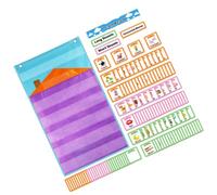 Tabella Tascabile Lettere Sospese, Set Creativo | Apprendimento Precoce, Riconoscimento Parole, Ortografia e Memoria, Poliestere PVC Carta, per Festa e Gioco