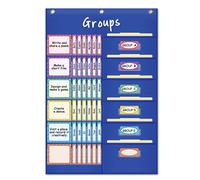 Tabella tascabile per la gestione di piccoli gruppi Eamay con 84 schede per organizzare e mantenere i piccoli gruppi concentrati (blu)