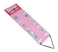 Tabella Visiva per Tasche, Programma Giornaliero Pieghevole Rosa | Carte Intercambiabili, Supporto alla Routine e Passaggi, per Tavolo, Parete, Casa e Scuola