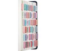 Tabelle bibliche color crema pastello, laminate per donne e ragazze, 90 schede bibliche antico e nuovo testamento, include 24 linguette vuote, forniture per diario biblico, schede per libri biblici,