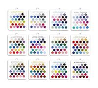 Tabelle di colori con guida portatile per lo styling | Modelli per analisi dei colori, per abbigliamento autunnale, inverno, trucco, abbigliamento, armadio