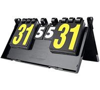 Tabelle di valutazione e cronometri Scoreboard Plastic Cricket Portatile Puntan Scoreboard Tavolo da tavolo Tennis Match Scoreboard Sport Sport Scoreboard Scoreboard e timer (Colore: Nero, Dimensioni: