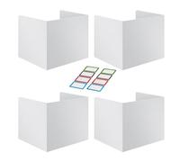 Tabelle sulla privacy per ufficio - Pannello per ufficio privacy 4 pezzi, pannello privacy per ufficio studente | Scudi per la privacy per aule con etichetta